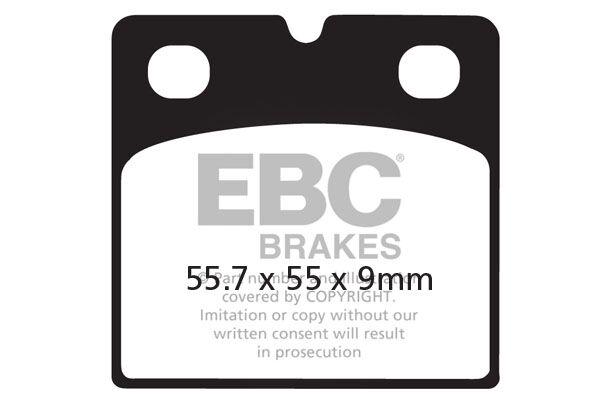 FA018V - EBC Vee Semi-Sintered Brake Pads For Laverda 1200 1979 Rear