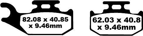FA317TT - EBC TT Sport Carbon Fusion Brake Pads For Triumph America 865 2011-2012 Front