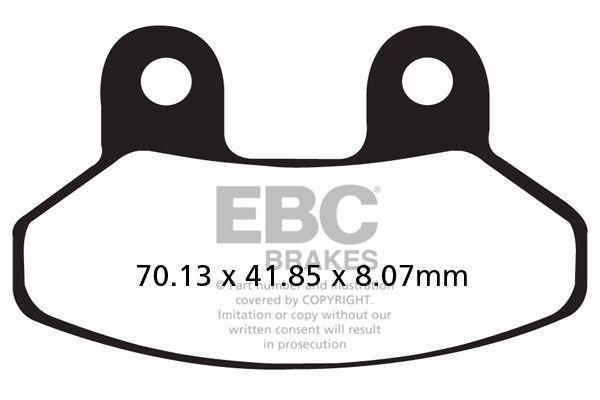 SFAC306 - EBC SFAC Carbon Series Scooter Brake Pads For Sym Joyride 125 2001-2006 Front