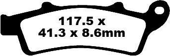 SFA324HH - EBC SFA-HH Series Sintered Scooter Brake Pads For Kymco Agility 300 ABS 2020 Front