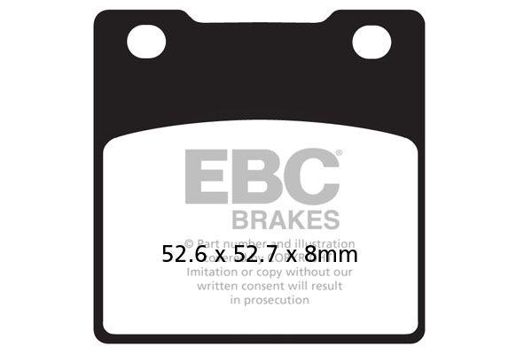 FA161V - EBC Vee Semi-Sintered Brake Pads For Kawasaki Z 250 1979-1981 Rear