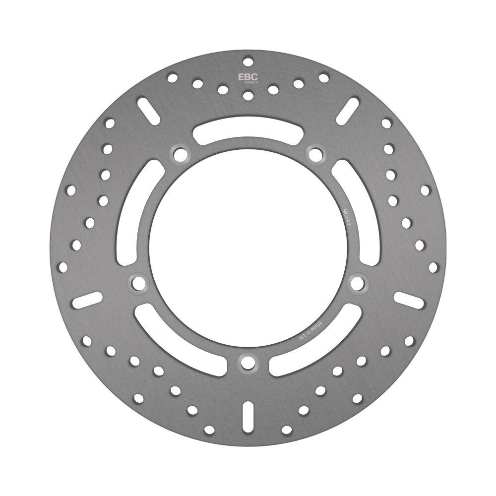 Ebc Silver/Stainless Steel Md643 - Round Hpsr Solid Brake Disc For Triumph Adventurer 900 1996-2001 Rear