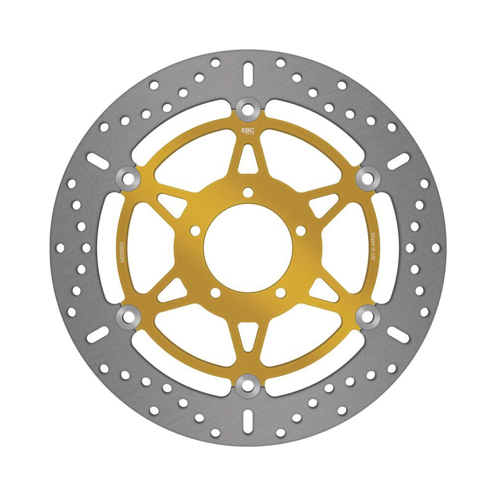 Ebc Black/Silver Md898x - X-Series Brake Disc For Royal Enfield Continental Gt 535 Efi Abs 2018-2020 Front Right