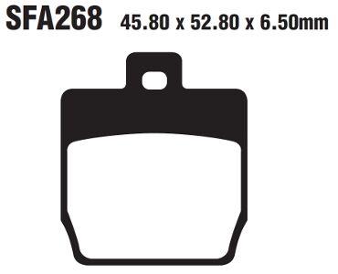 SFA268 - EBC SFA Series Organic Scooter Brake Pads For Yamaha EW 50 Stunt 2000-2006 Front