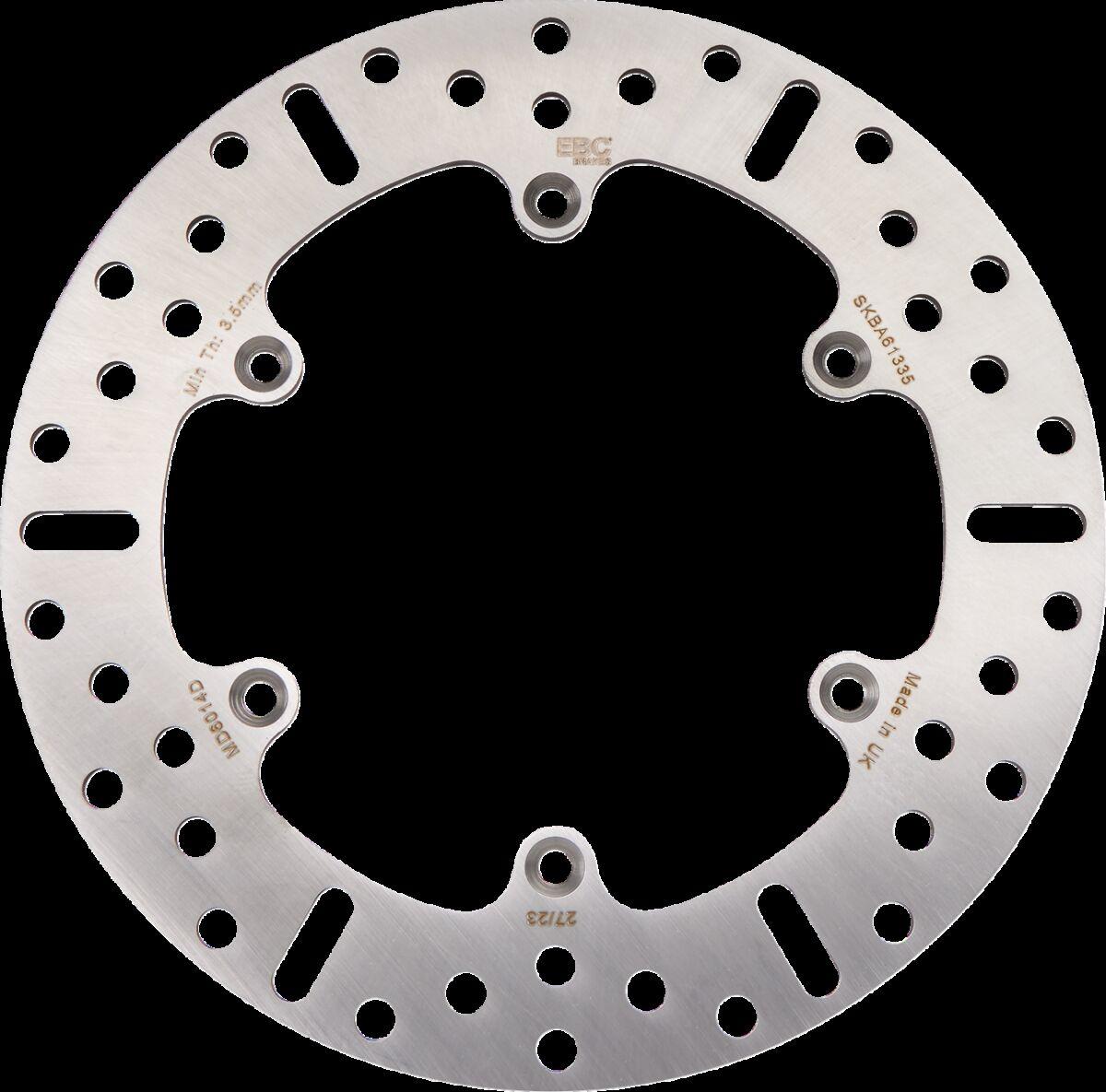 Ebc Zinc Md6014d - Round D-Series Fixed Brake Disc For Suzuki Dr125sm 2008-2012 Rear