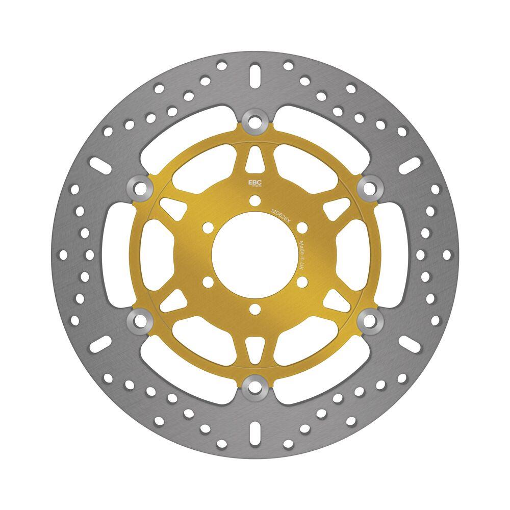 Ebc Gold/Stainless Steel Md626x - X-Series Brake Disc For Royal Enfield Continental Gt 535 Efi Front Left