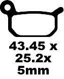 FA325TT - EBC TT Sport Carbon Fusion Brake Pads For Husqvarna CR 50 2011-2012 Fit Front Or Rear