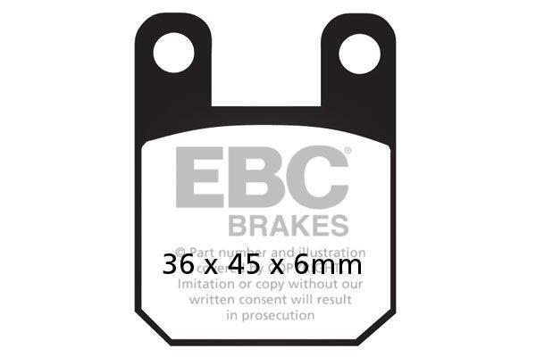 SFAC115 - EBC SFAC Carbon Series Scooter Brake Pads For Derbi Atlantis 100 2001-2006 Front