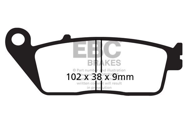 SFAC142 - EBC SFAC Carbon Series Scooter Brake Pads For Suzuki AN 650 Burgman 2002-2009 Front