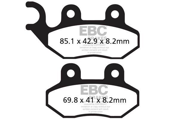 FA264HH - EBC FA-HH Series Sintered Brake Pads For Zero DS ZF6.0 2012 Front