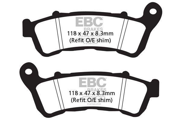 EPFA388HH - EBC EPFA Series Extreme Pro Sintered Brake Pads For Honda CB1000R 2008-2017 Front