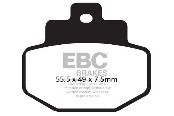 SFA321HH - EBC SFA-HH Series Sintered Scooter Brake Pads For Vespa 946 125 ABS 2013-2015 Rear