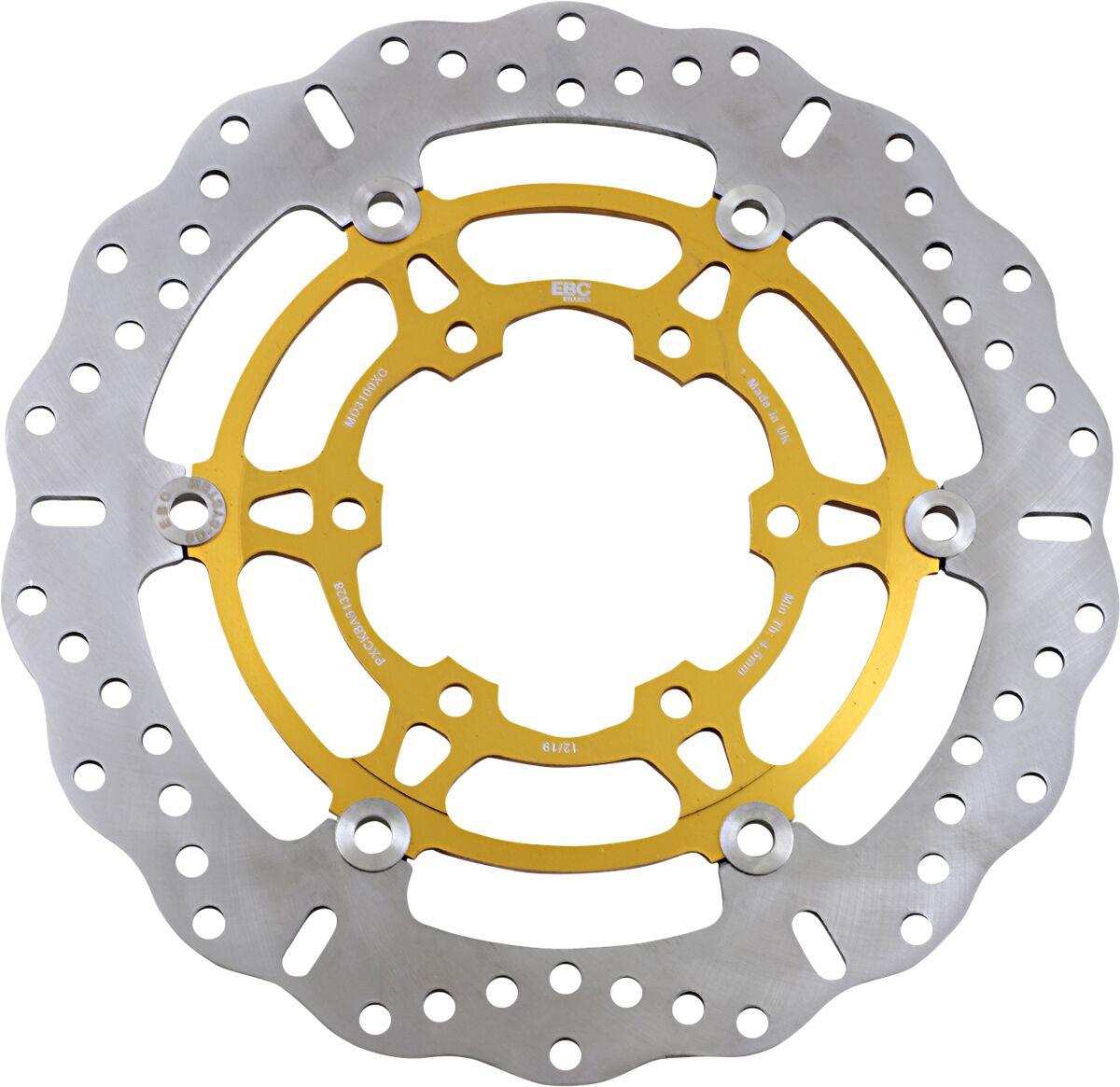 Ebc Gold/Silver Md3100xc - Pro-Lite Xc Contour Wave Brake Disc For Suzuki Gsx-R 600 2008-2016 Front