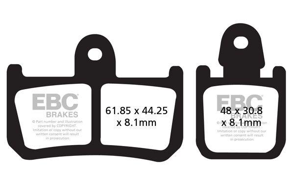 FA442/4 - EBC FA Series Organic Brake Pads For Yamaha MT-01 1700 2007-2009 Front