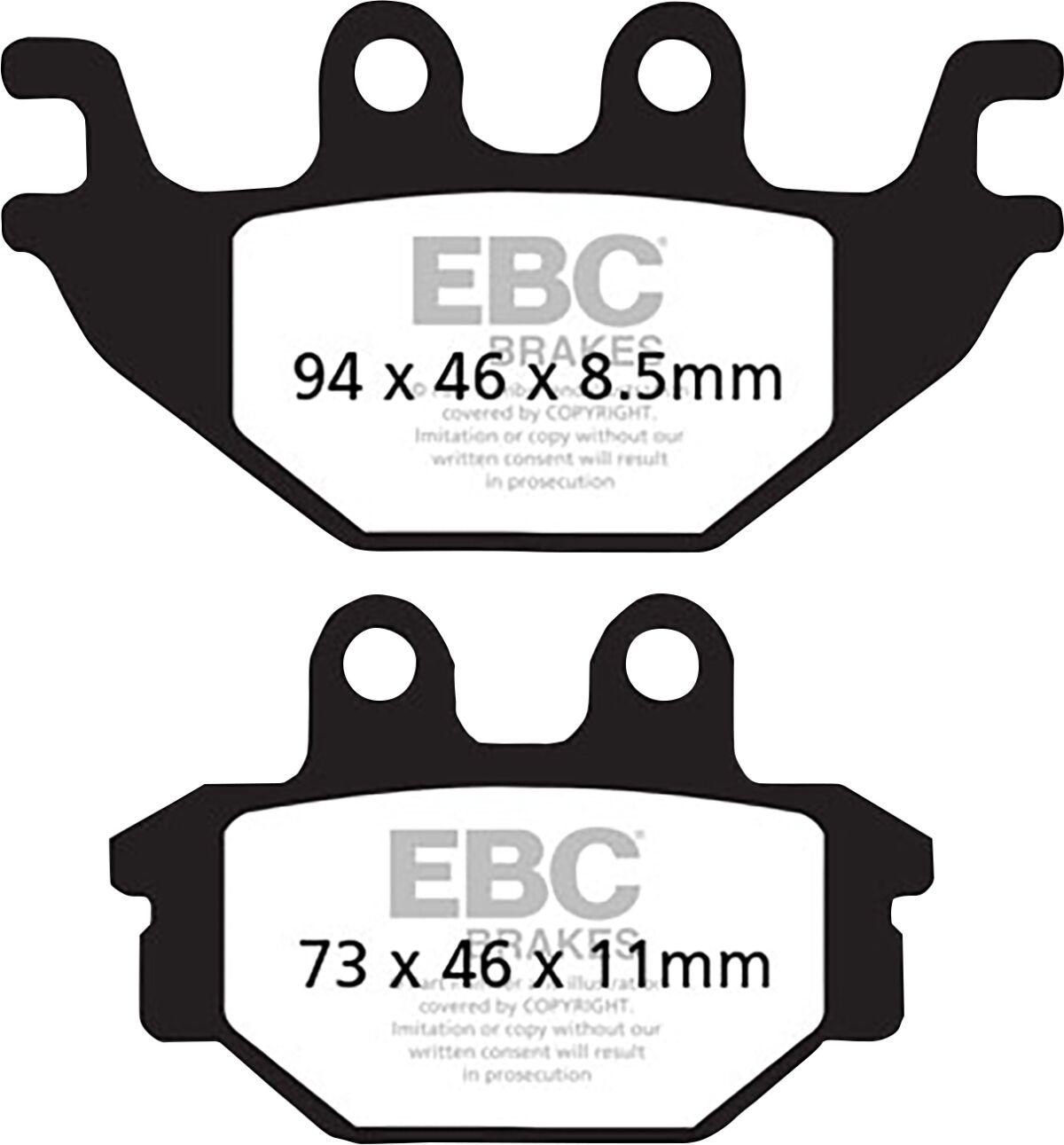 SFAC377 - EBC SFAC Carbon Series Scooter Brake Pads For Yamaha MT-125 2014-2016 Rear