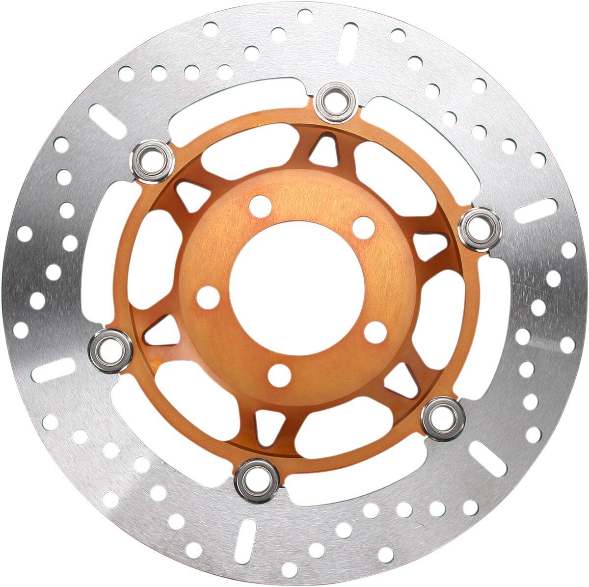 Ebc Polished/Yellow Md3003x - Md Series Pro-Lite Contour X Brake Disc For Suzuki Gsf 400 1989-2996 Front