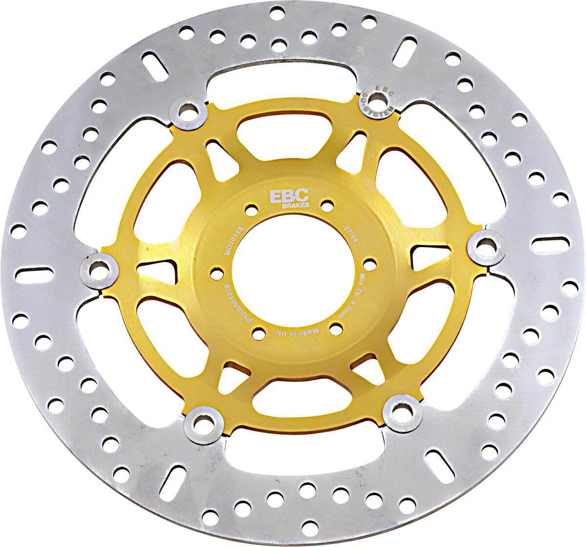 Ebc Polished/Yellow Md1014x - Md Series Pro-Lite Contour X Brake Disc For Honda Cbr600f 1999-2000 Front