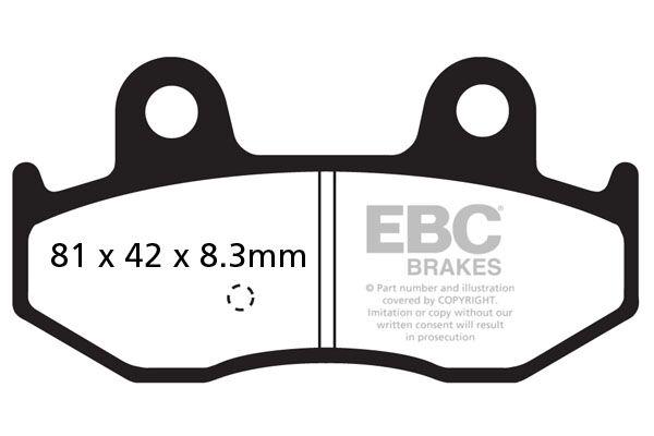 SFAC411 - EBC SFAC Carbon Series Scooter Brake Pads For Suzuki AN 250 Burgman 2001-2006 Rear