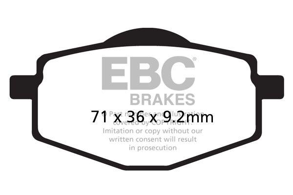 SFA101HH - EBC SFA-HH Series Sintered Brake Pads For Sachs Bee 125 2007-2011 Front