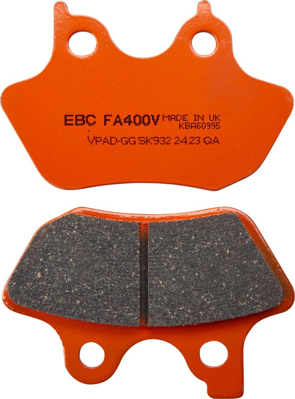 FA400V - EBC Vee Series Semi-Sintered Brake Pads For Harley Davidson FLHR 1450 2000-2003 Fit Front Or Rear