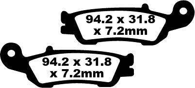 FA450TT - EBC TT Sport Carbon Fusion Brake Pads For Yamaha WRF250 2017-2022 Front