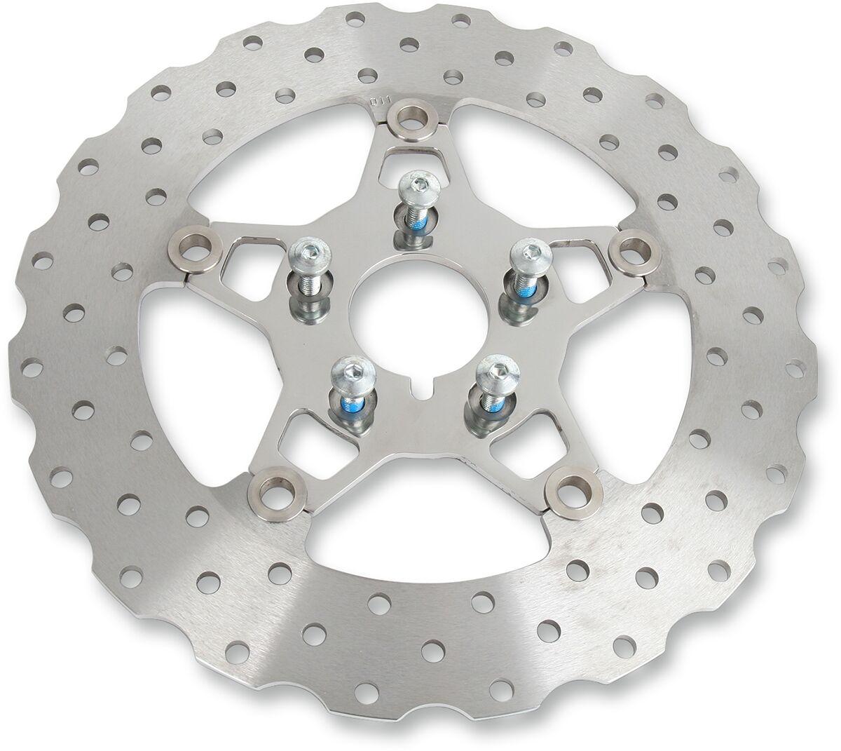 Ebc Polished Fsd011c - Fsd Series Stainless Steel Brake Disc For Harley Davidson Flhr 1340 1994-1998 Front