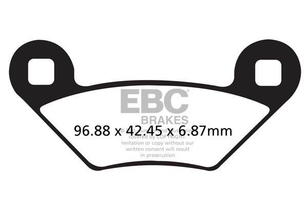 FA475TT - EBC TT Sport Carbon Fusion Brake Pads For Polaris Hawkeye 325 2X4 2015 Rear