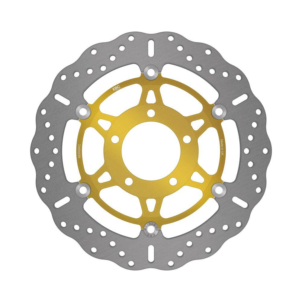 Ebc Gold/Silver/Stainless Steel Md669xc - Contour X Series Brake Disc For Triumph Daytona 955 I 2001-2006 Front