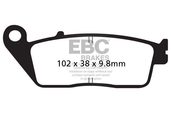SFAC196 - EBC SFAC Carbon Series Scooter Brake Pads For Honda ADV 350 ABS 2022-2025 Front