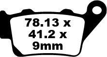 FA213 - EBC FA Series Organic Brake Pads For KTM Adventure 390 ABS 2020-2021 Rear