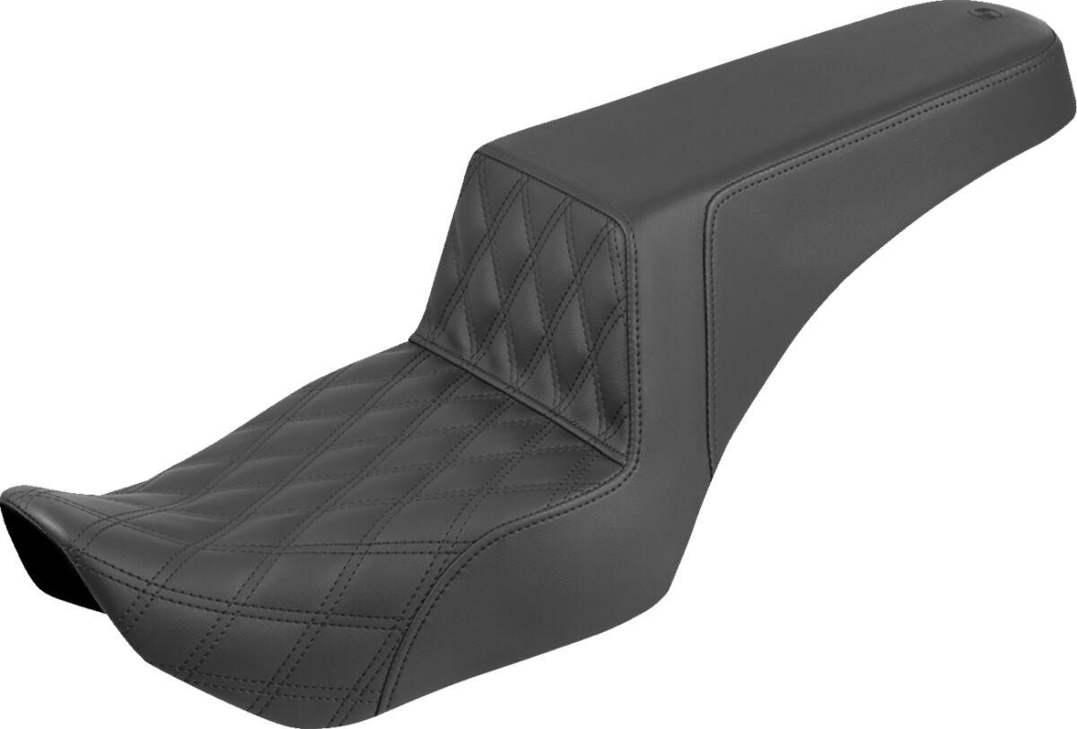 822-11-172 - Saddlemen Step Up Lattice Stitch Seat For Harley Davidson RH 975 ABS 2022-2026 - Black