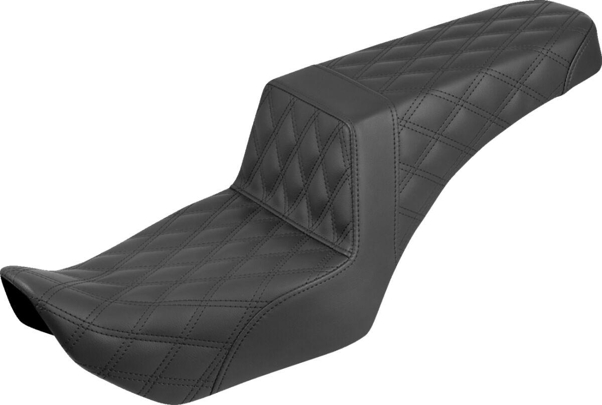 822-11-175 - Saddlemen Step Up Lattice Stitch Seat For Harley Davidson RH 975 ABS 2022-2026 - Black