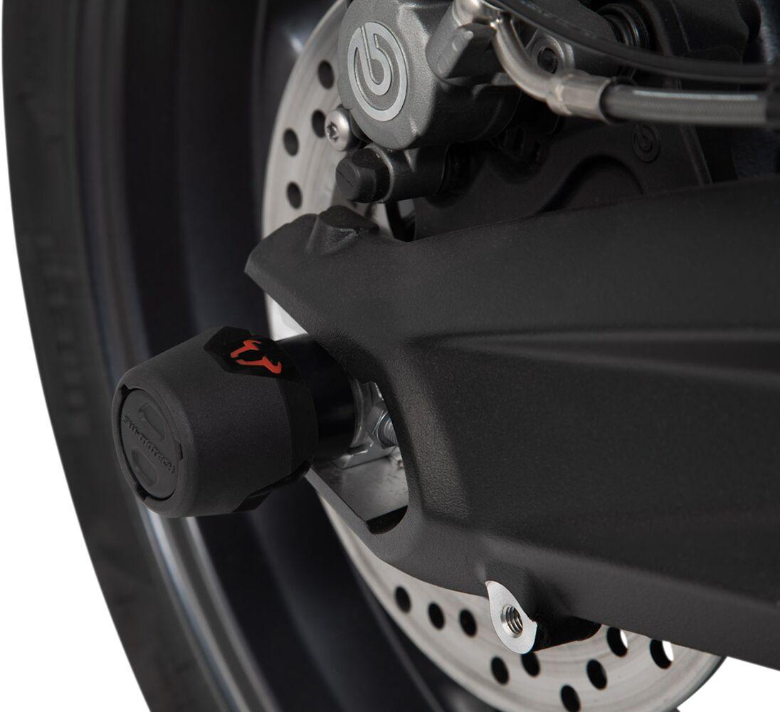 STP.07.176.11401/B - SW Motech Rear Axle Slider Set For BMW G 310 GS ABS 2017-2024 - Black
