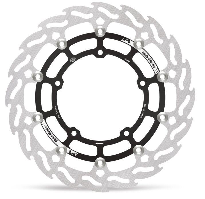 Moto Master Black/Silver/Stainless Steel 112454 - Brake Rotor For Yamaha Xtz 700 Tenere 2023-2025 Front Right