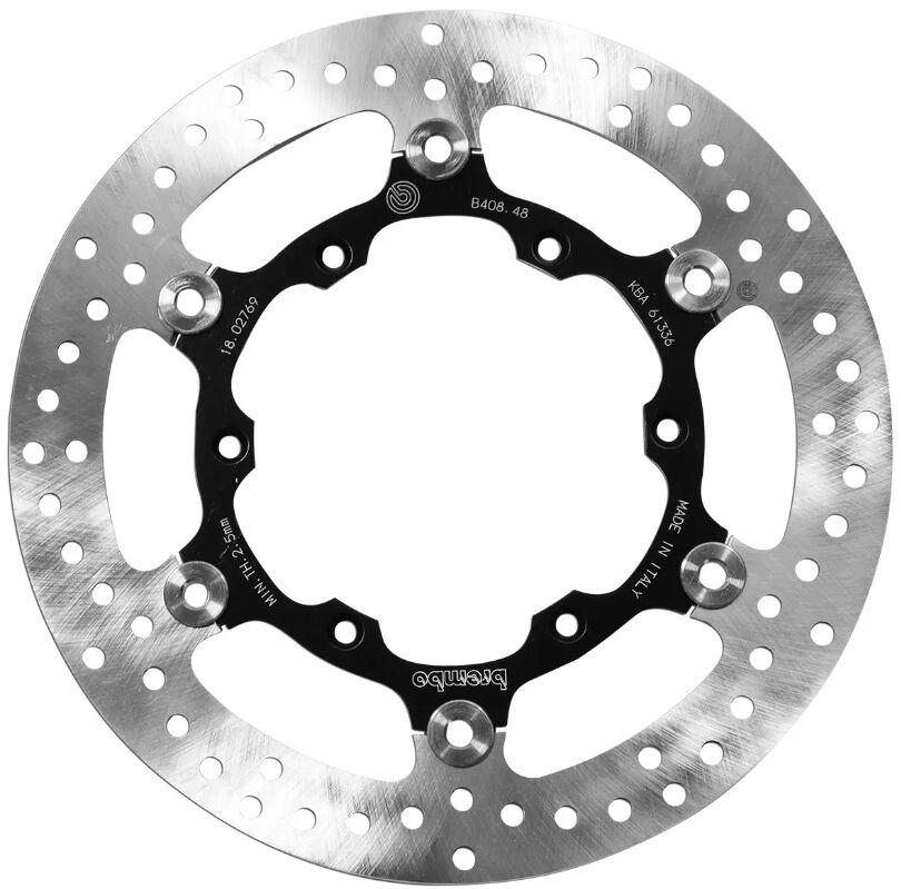 Brembo Black/Silver/Stainless Steel 78B40848 - Oro Prime Line Floating Brake Disc For Yamaha Wrf250 2017-2020 Front