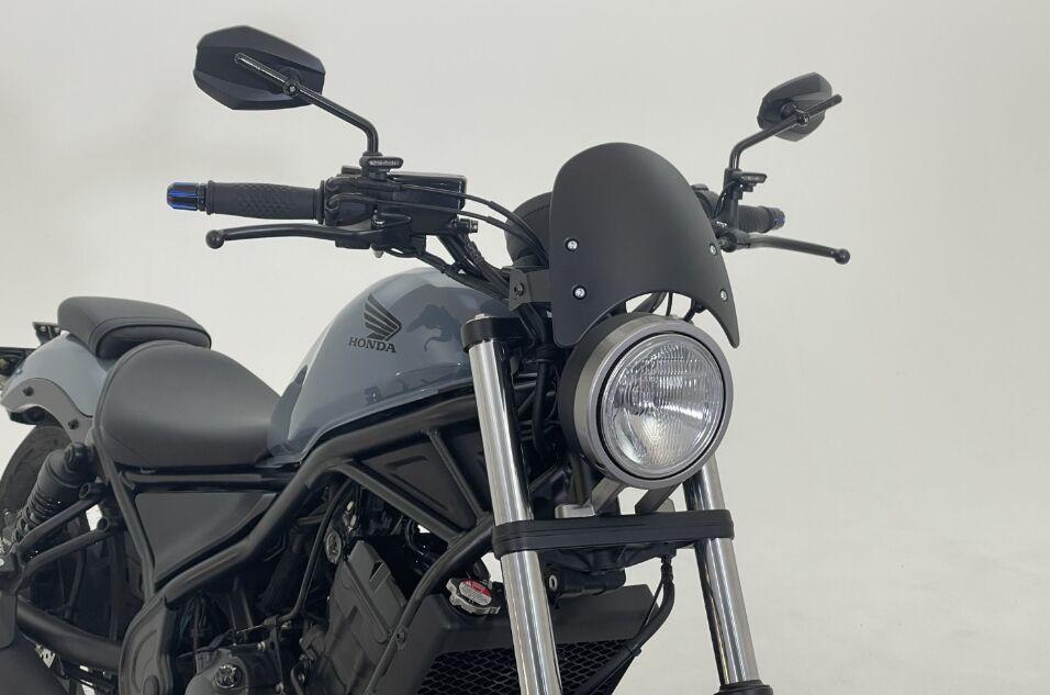 81718 - Daytona Aluminium Meter Visor With Bracket Set For Honda CMX 500 Rebel 2017-2019 - Black
