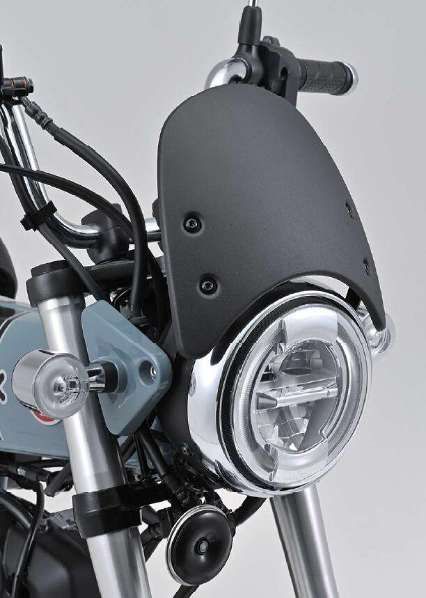 81720 - Daytona Aluminium Meter Visor With Bracket Set For Honda ST 125 ABS 2023-2025 - Black