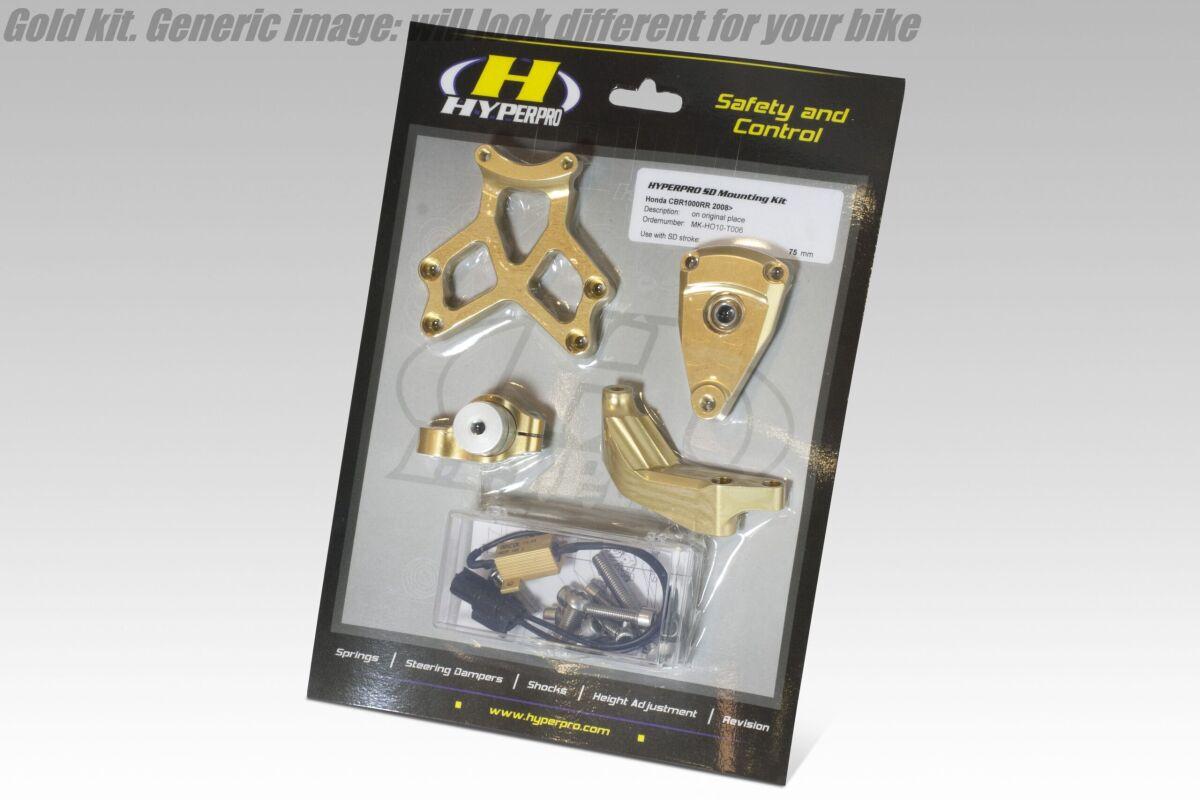 MK-BM09-O002 - Hyperpro Steering Damper Mounting Kit For BMW F 900 XR 2020-2025 - Gold
