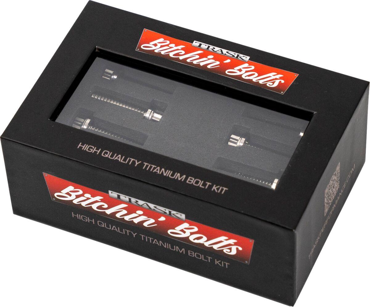 TM-1050-B - Trask Bitchin Lifter Block Bolts For Harley Davidson FLDE 1750 ABS 2018-2020 - Silver