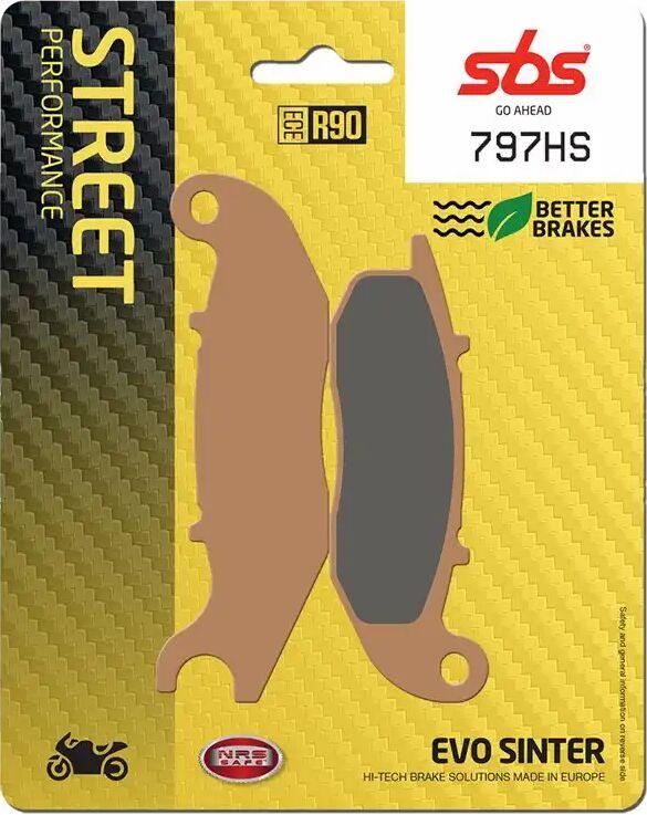 797HS - SBS HS Street Excel Sintered Front Brake Pads For Honda CBF 125 2009-2015