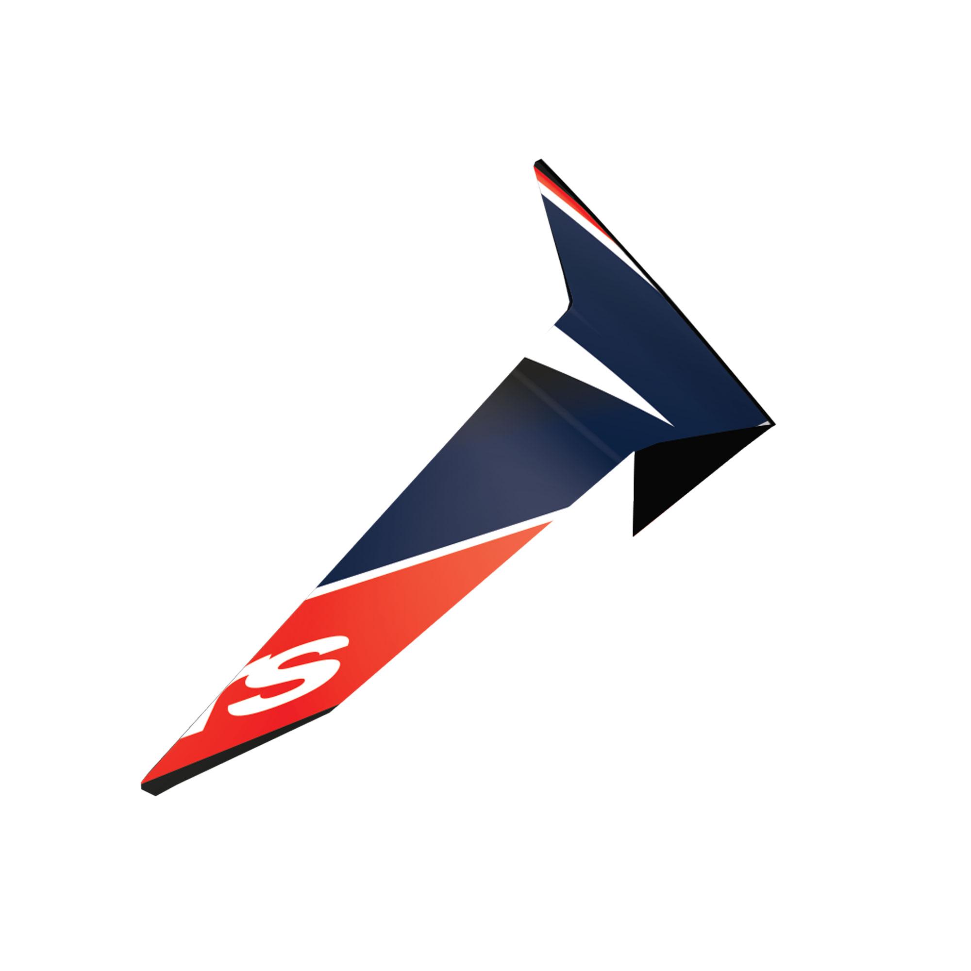 Alpinestars Black Carbonred Fluo 51455 - S-R10 Team Standard Spoiler Black Carb Red Fluo D Blue Matt