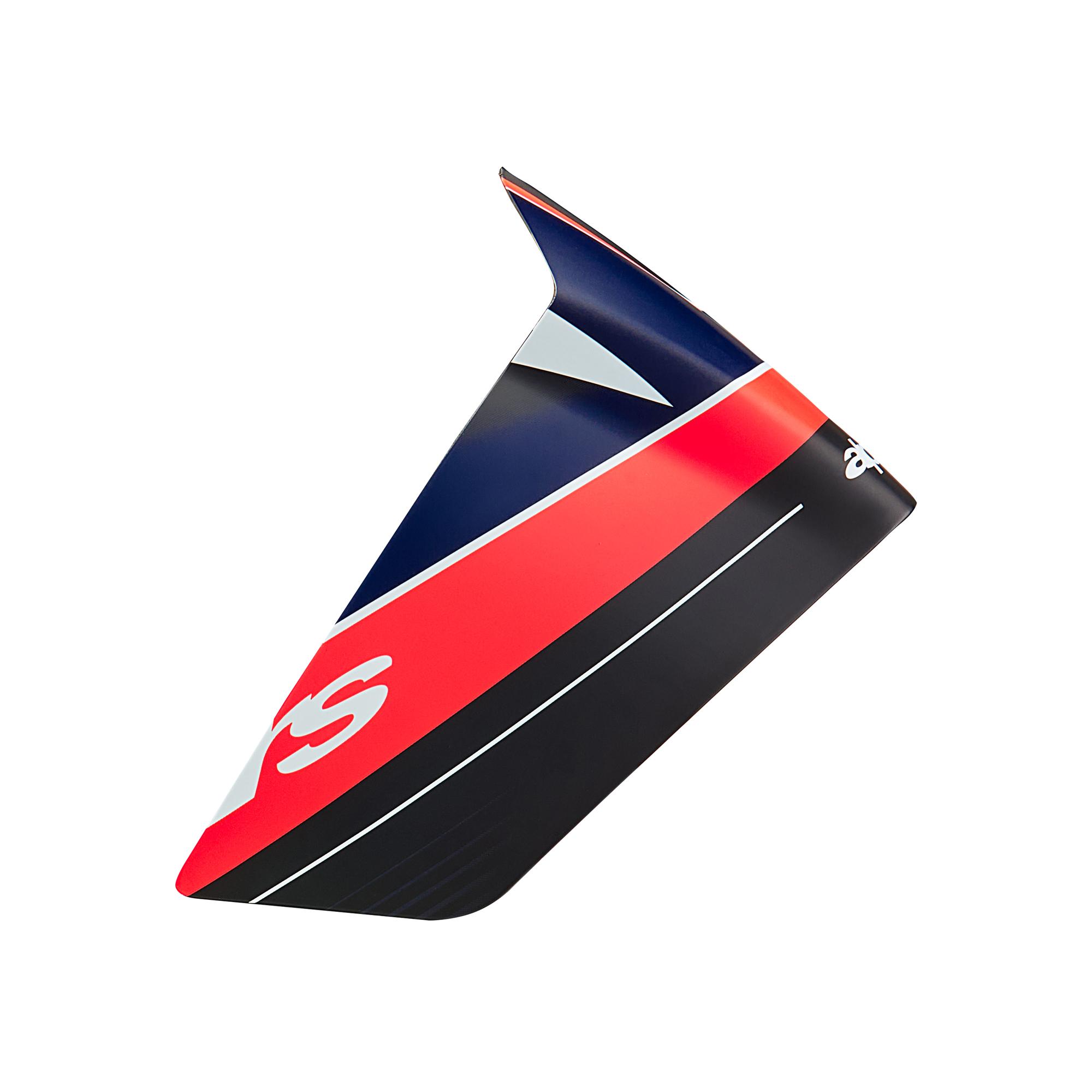 50977 - Alpinestars S-R10 Team Race Spoiler Black Carb Red Fluo D Blue Matt