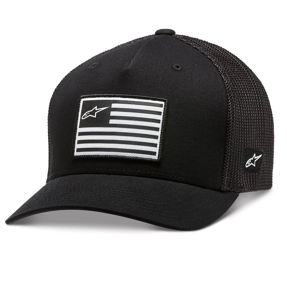 Alpinestars Black Black 40694 - Flag Snapback Hat
