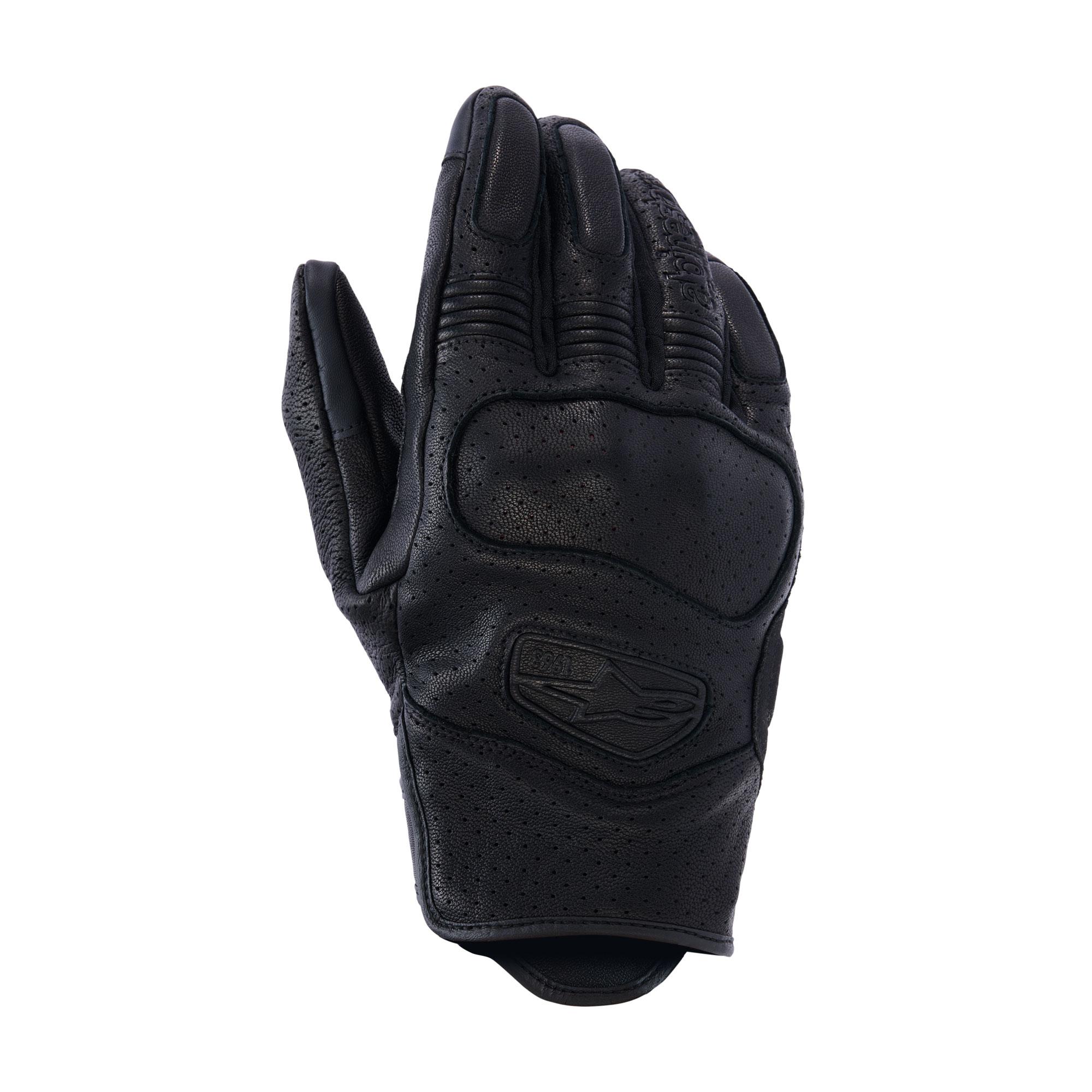Alpinestars Mustang V3 Leather Gloves Black Black