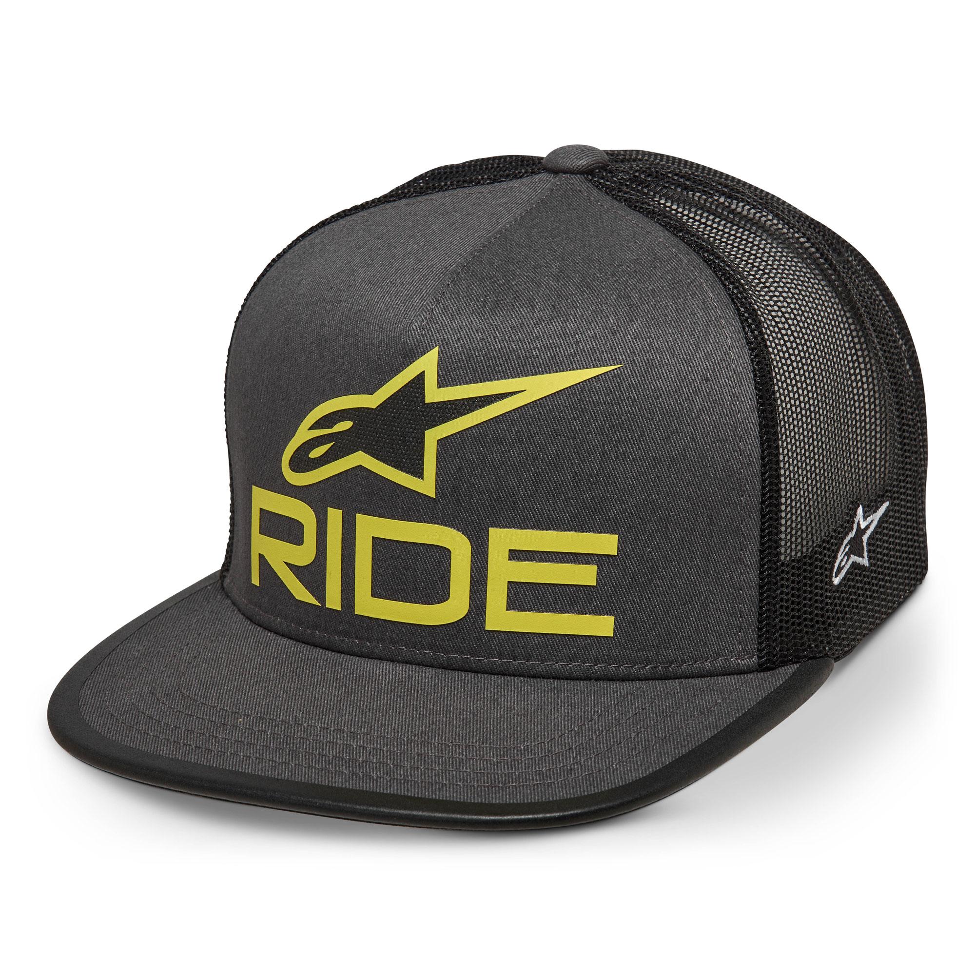 60611 - Alpinestars Ride 4.0 Trucker Hat Charcoal Black Lime