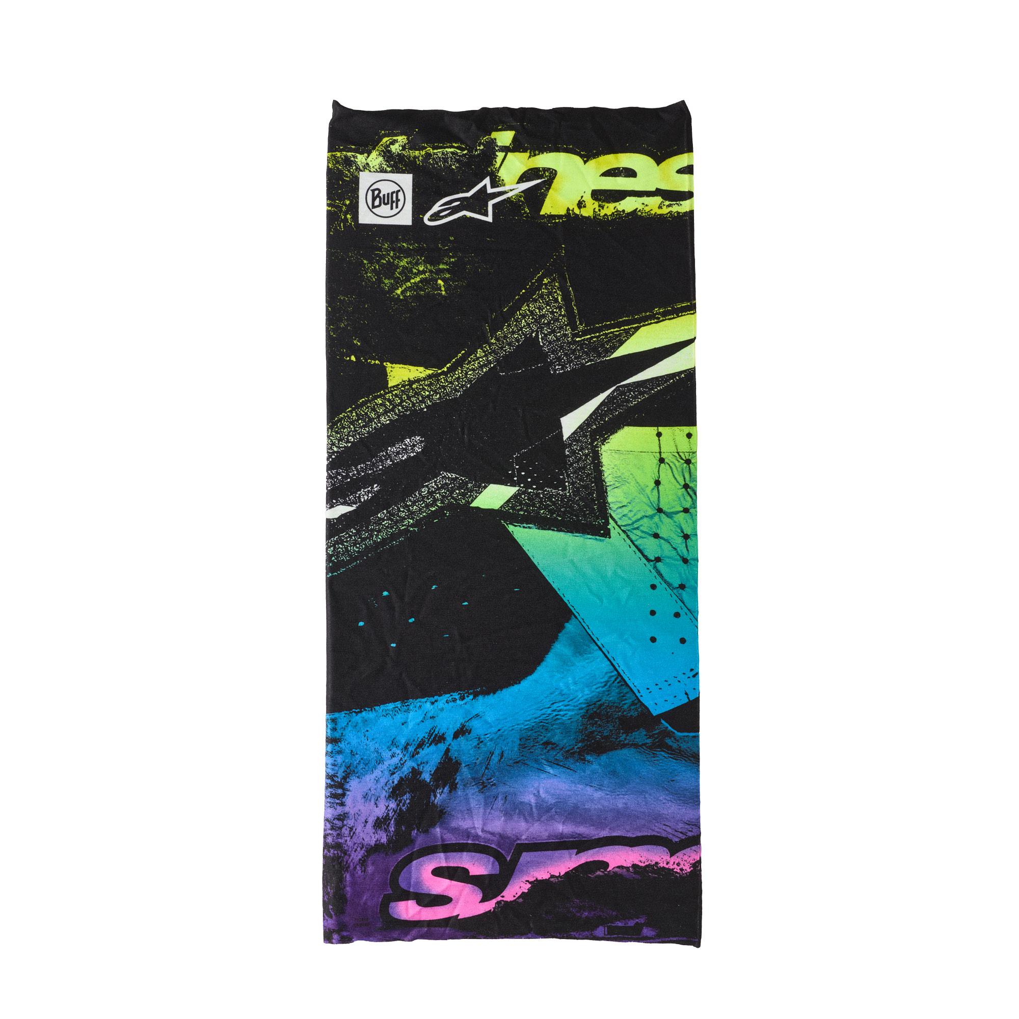 63399 - Alpinestars Buff Ignite Neck Tube Black Pink Fluo Yellow