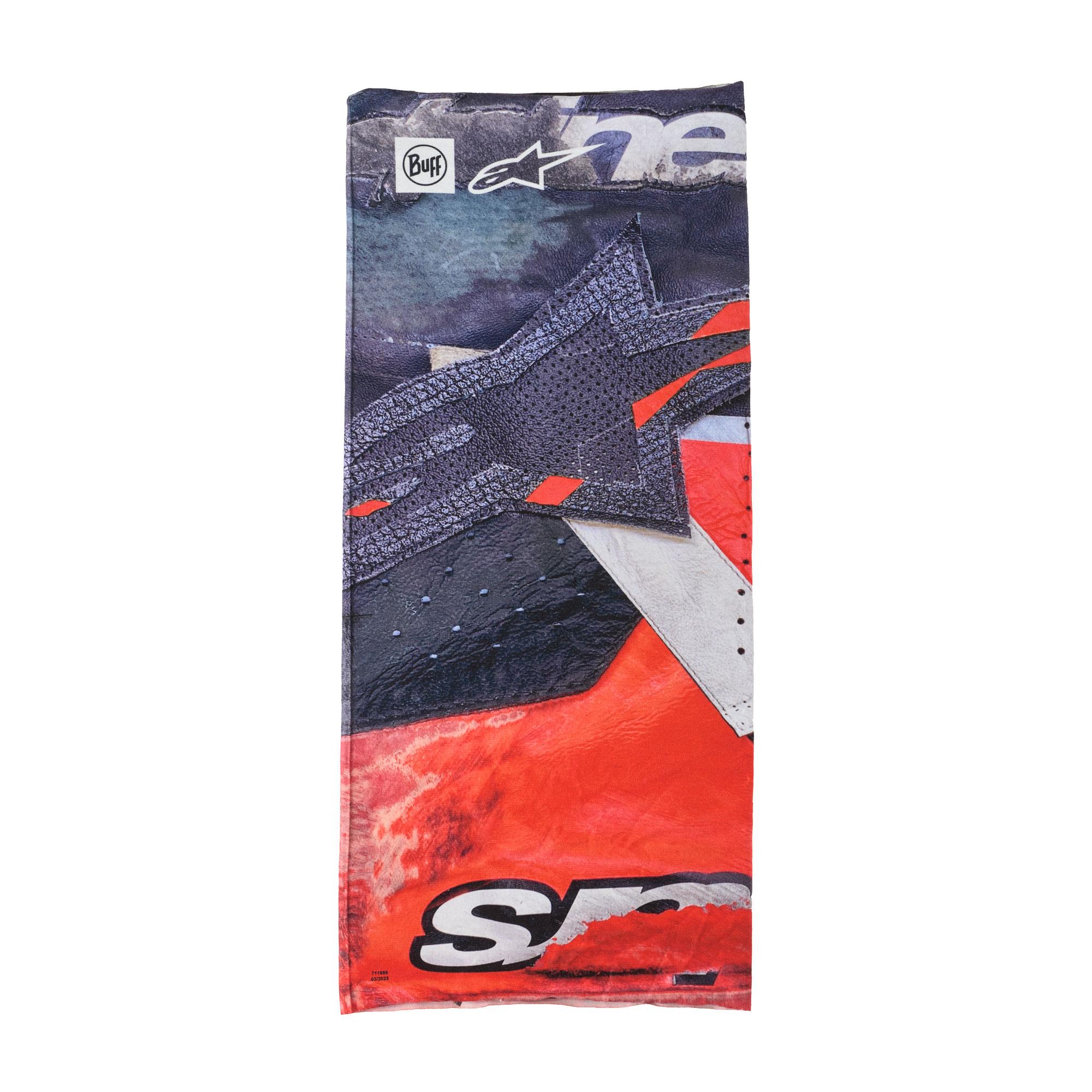 63398 - Alpinestars Buff Ignite Neck Tube Black Bright Red