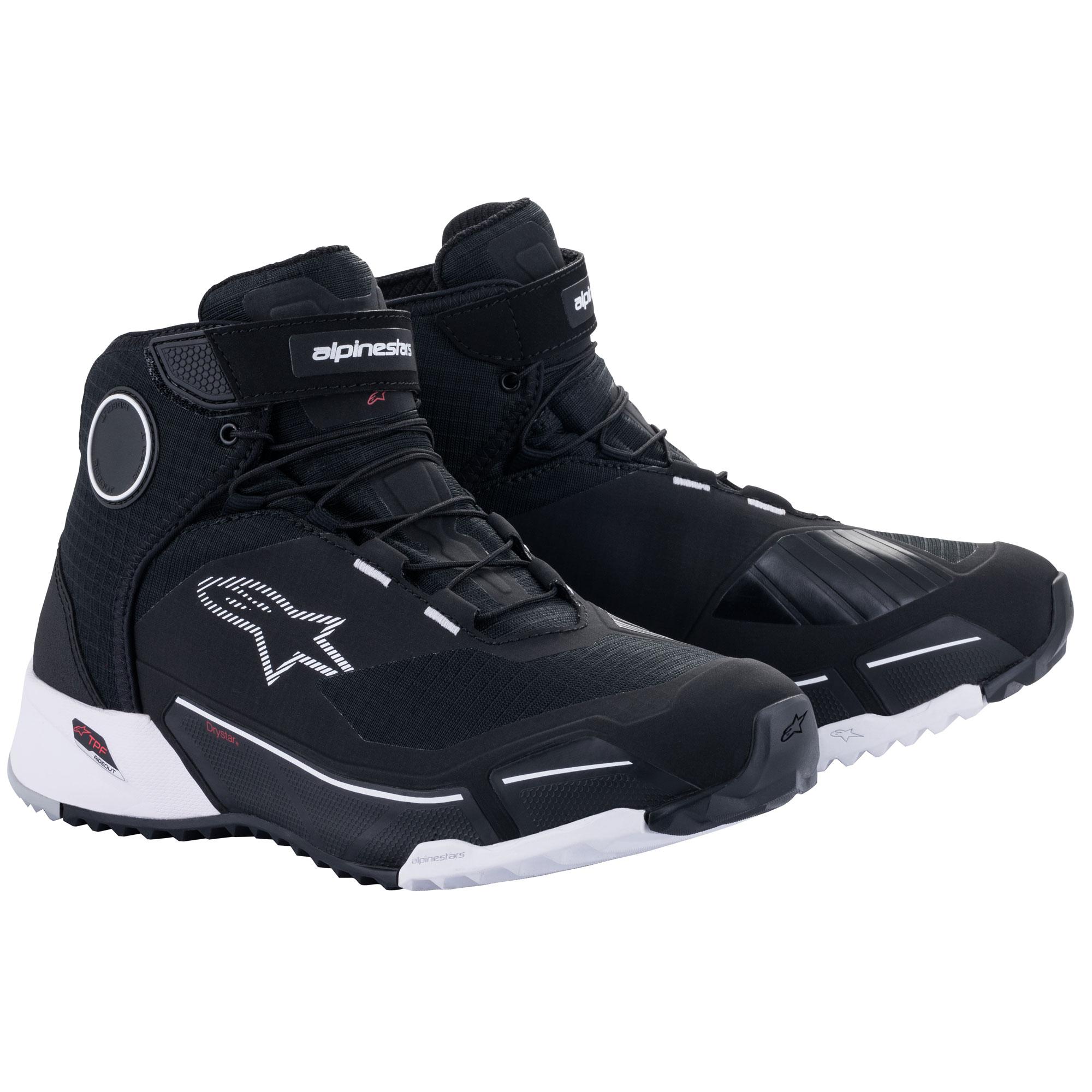 46689 - Alpinestars Cr-X Drystar Riding Shoes Black White 11 (44)
