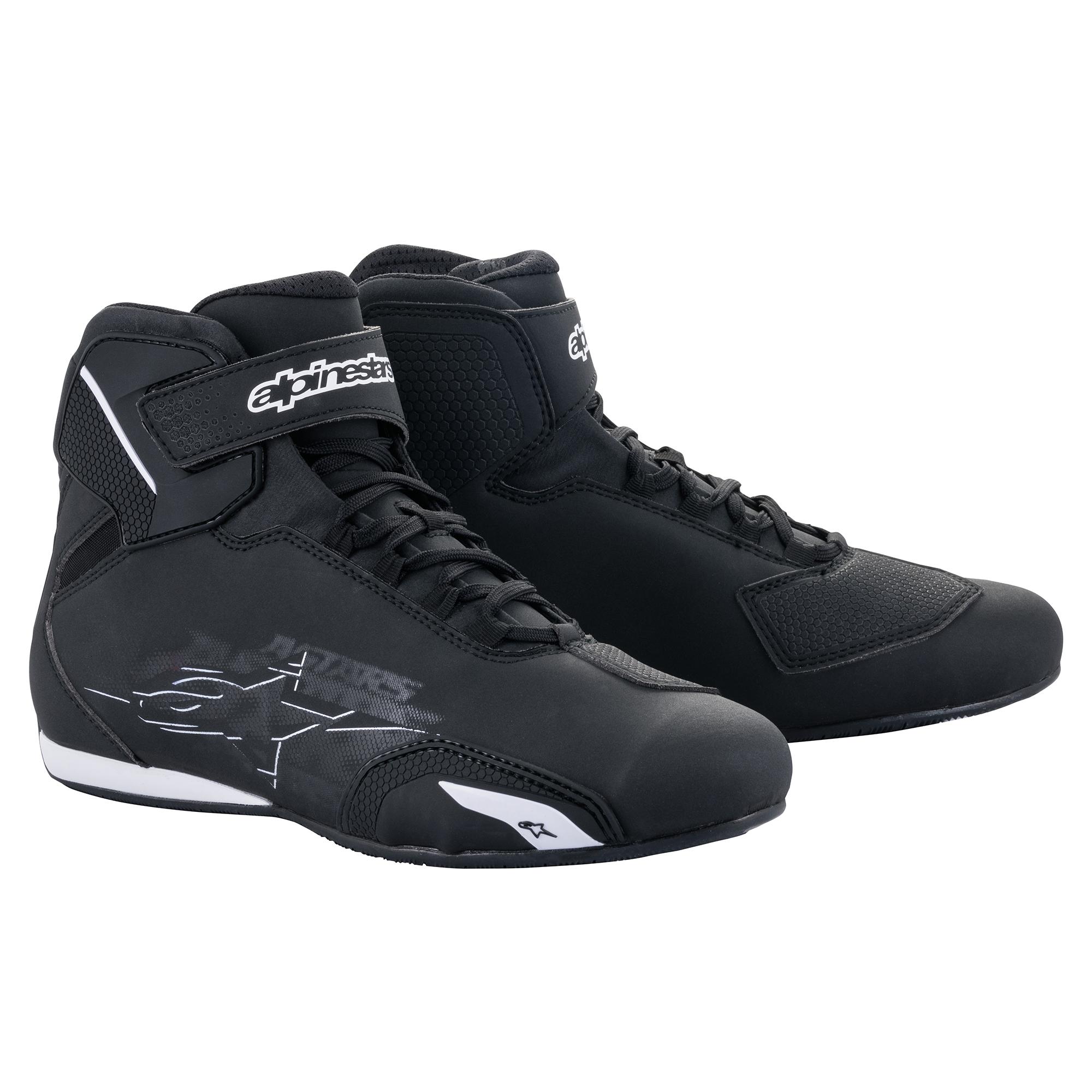 Alpinestars Black White 46605 - Sektor Shoe 45.5 (12 Us)