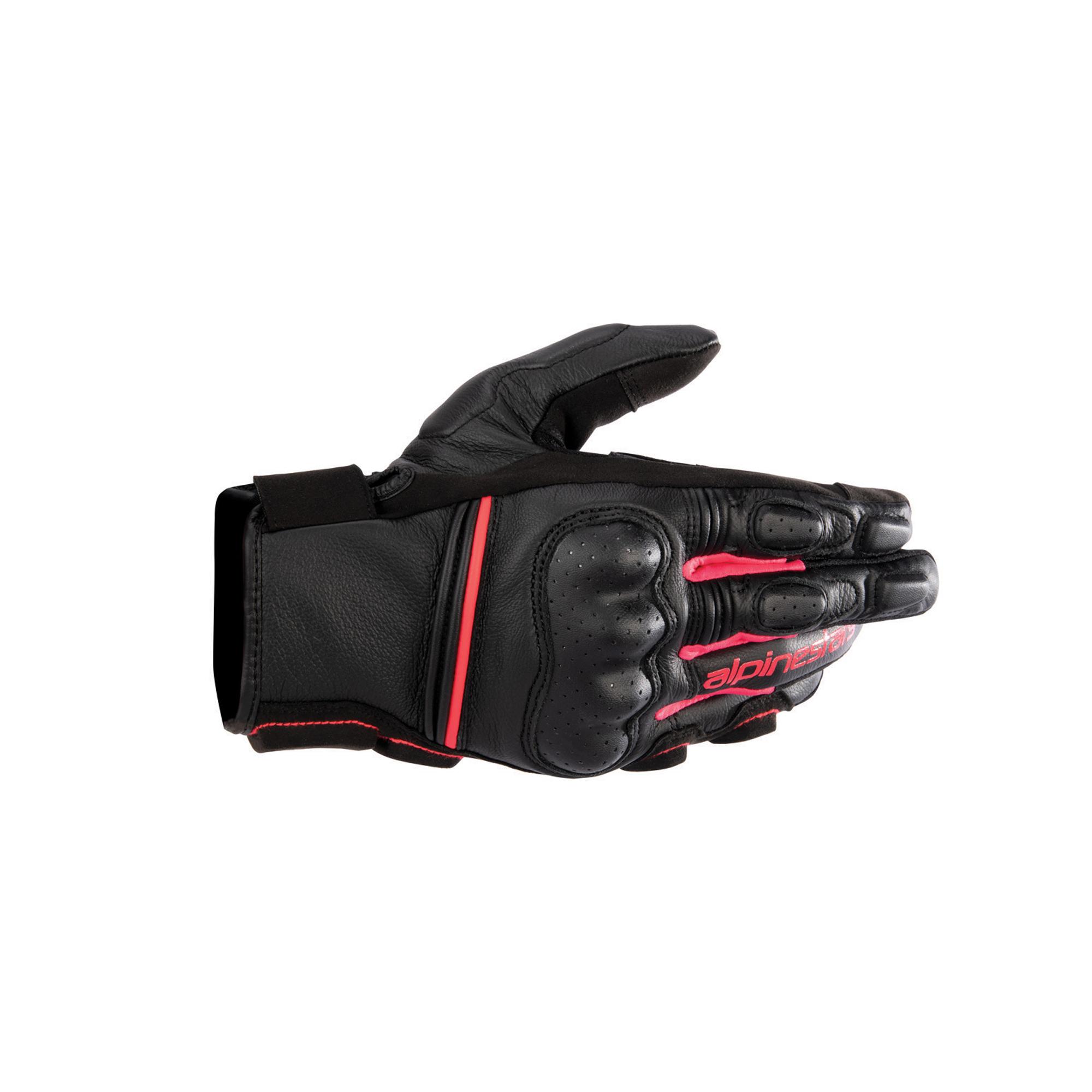 46937 - Alpinestars Stella Phenom Leather Gloves Black Diva Pink XL